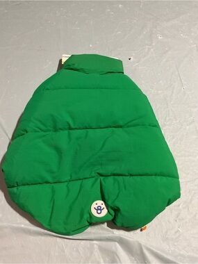 Puffer Dog Coat - Green/Blue